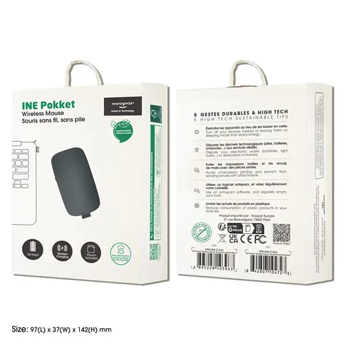 Ine Pokket Recycled Leather Allura noir