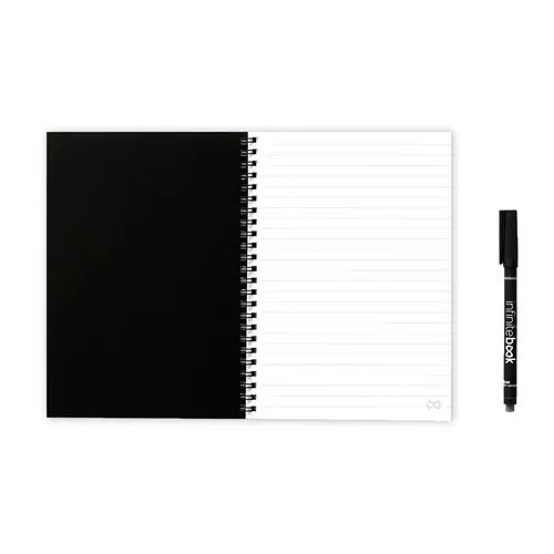 INFINITEBOOK LINED A5. Infinitebook avec couverture souple et 15 pages lignées pour tableau blanc