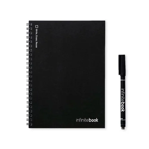 INFINITEBOOK PLAIN A5. Infinitebook avec couverture souple et 15 pages unies pour tableau blanc