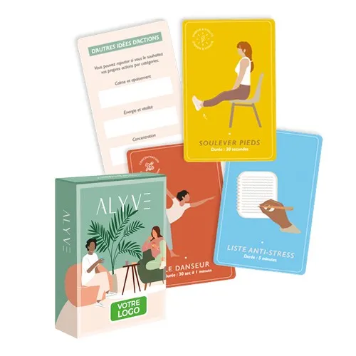 Jeu de carte sur le bien-être au travail - Alyve