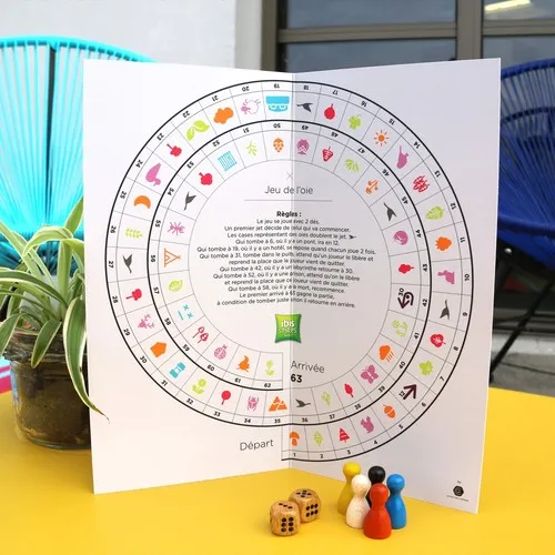 Jeu de l'oie personnalisable