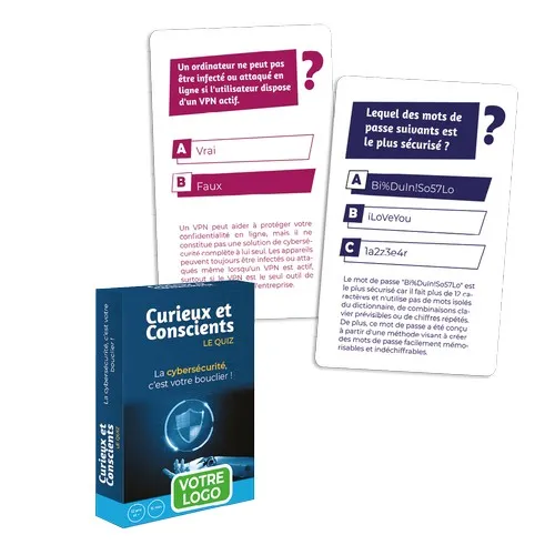 Jeu de Quiz sur la cybersécurité - Curieux et conscients
