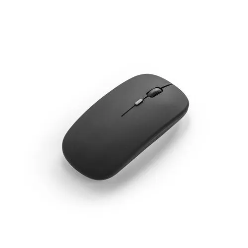 KHAN. Souris sans fil avec batterie 500mAh en ABS recyclé (100 % rABS)