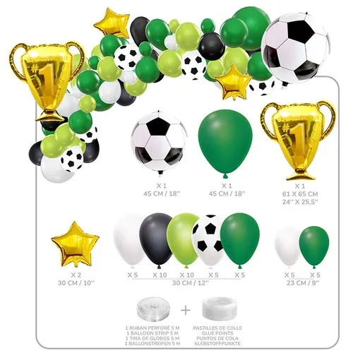 Kit de 50 ballons football et accessoires