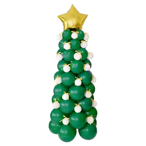 Kit décoration 91 ballons SAPIN DE NOEL
