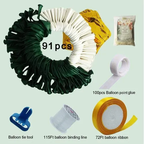 Kit décoration 91 ballons SAPIN DE NOEL