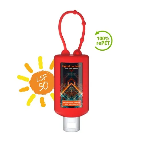 Lait solaire sensible FPS 50, Bumper de 50 ml (rouge), Body Label