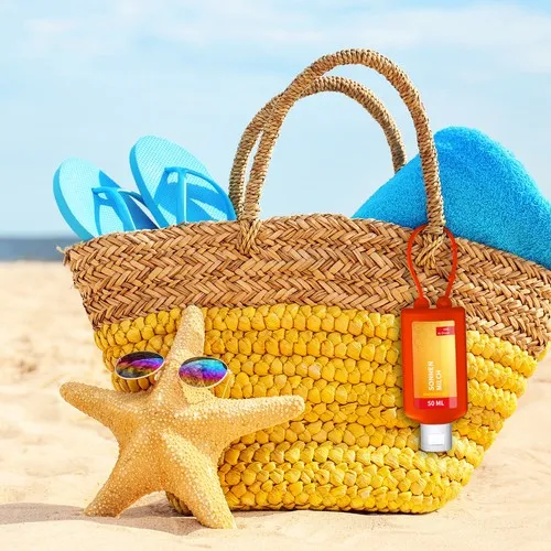 Lait solaire sensible FPS 50, Bumper de 50 ml (rouge), Body Label