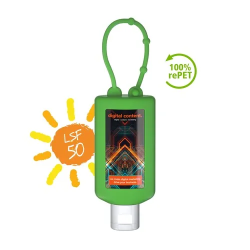 Lait solaire sensible FPS 50, Bumper de 50 ml (vert), Body Label