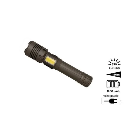 Lampe-torche rechargeable 2 en 1 'Rigel' (M)