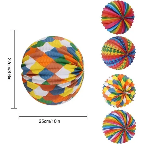Lampion ballon 22cm Multicolore