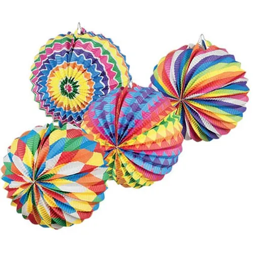 Lampion ballon 22cm Multicolore