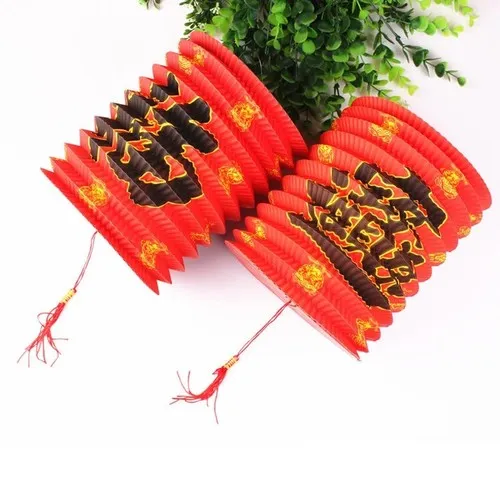 Lampion cylindrique 16cm 2 Motifs asiatiques