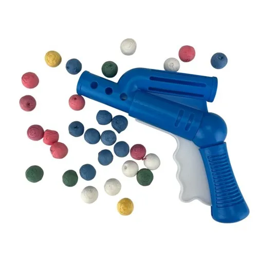 Lanceur plastique avec 30 boules*  papier multicolores