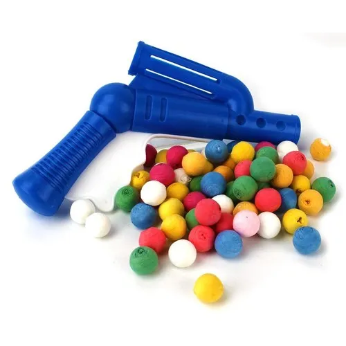Lanceur plastique avec 30 boules*  papier multicolores