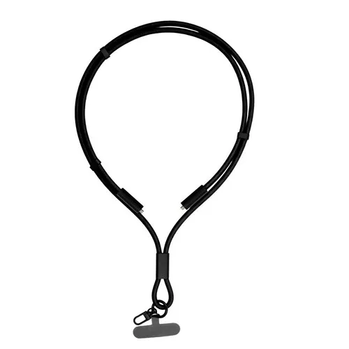 Lanière pour téléphone avec câble de transfert de données et de charge | Bassam