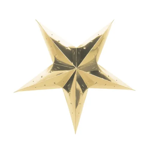 LANTERNE ÉTOILE 30CM DOREE