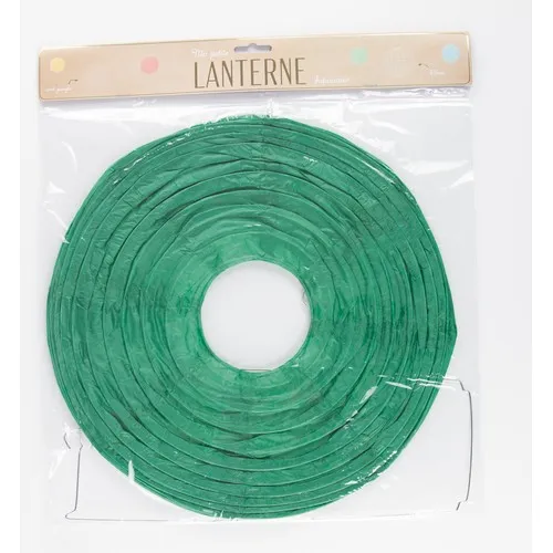 LANTERNE JAPONAISE 50CM VERT JUNGLE