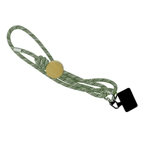 Lanyard pour smartphone 'Madrid', RPET kaki