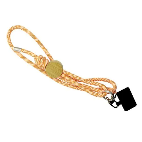 Lanyard pour smartphone 'Madrid', RPET orange
