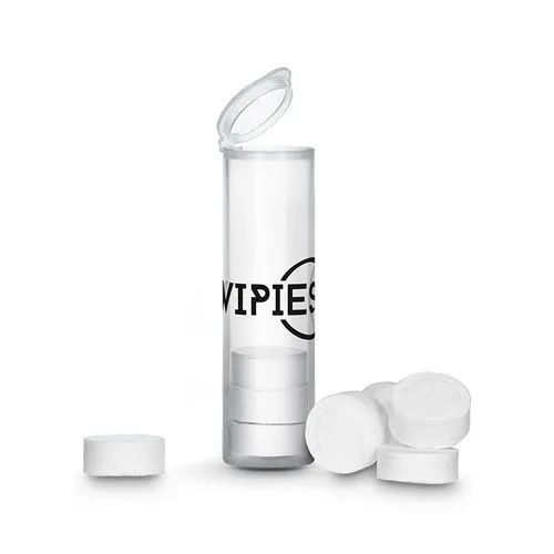 LINGETTES COMPRESSÉES REUTILISABLES EN TUBE DE 8 PASTILLES