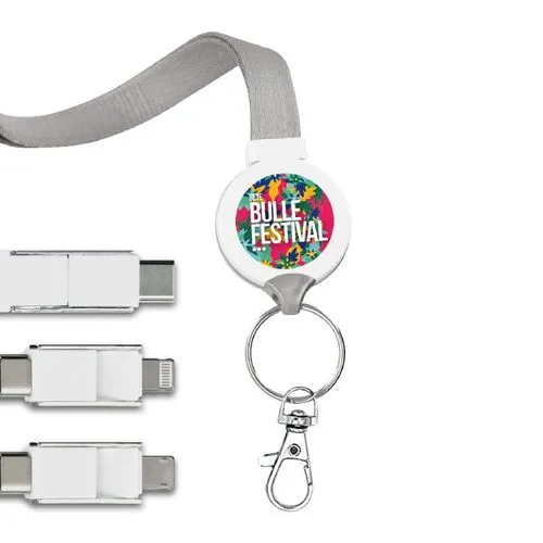 LONG CABLE DE CHARGE 3 EN 1 AVEC PC