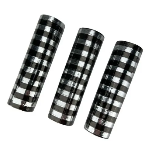 Lot de 3 rouleaux de serpentins* ARGENT/NOIR