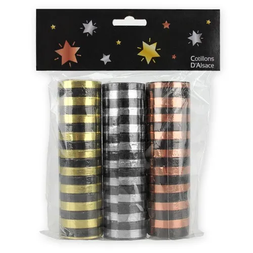 Lot de 3 rouleaux de serpentins