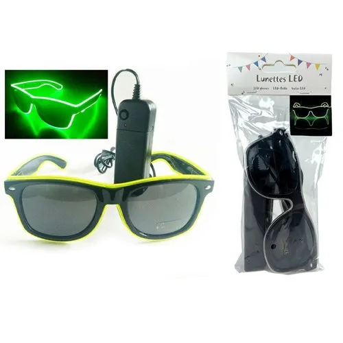 Lunette LED 6 coloris assortis