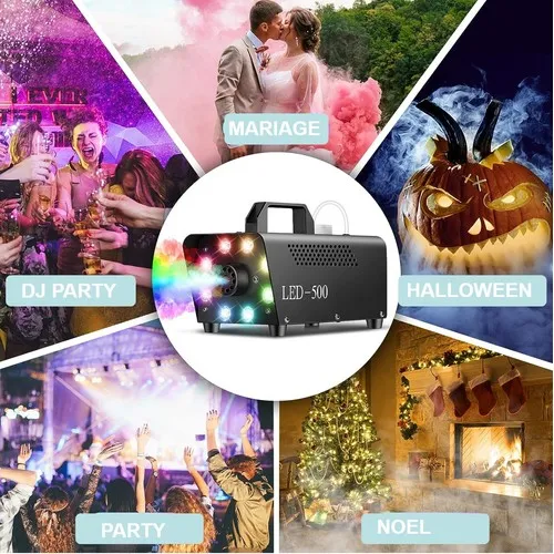 Machine à fumée sur secteur avec LED