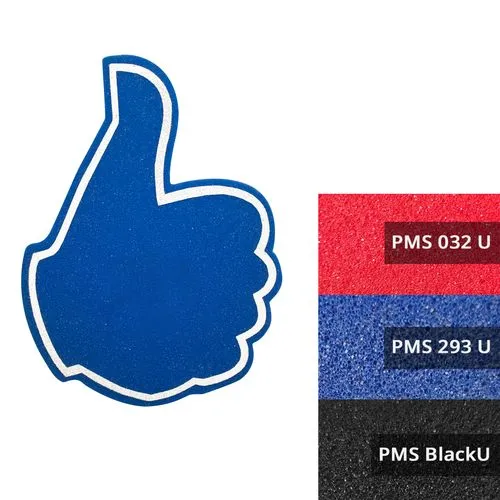 Main qui fait signe Cartoon Thumb, marquage 2 faces