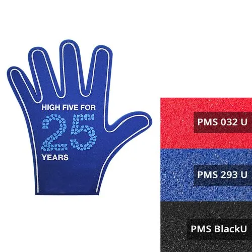 Main qui fait signe High Five, marquage 1 face