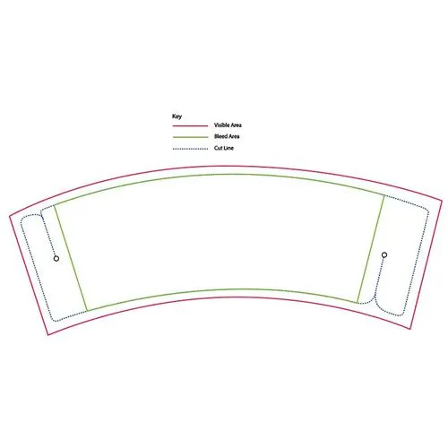 Manchon pour gobelet - Carte emballée à plat - Petit 8-10oz