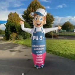 Confection de mascotte dynamique rythmé.