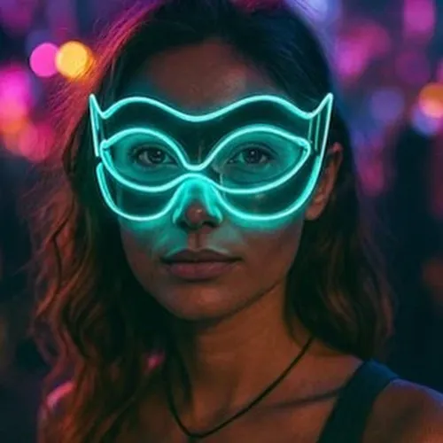 Masque Super Héros LED 6 coloris assortis