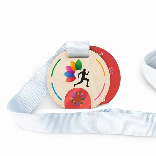 Medaille 'à planter' Sunrise imprimée avec carte