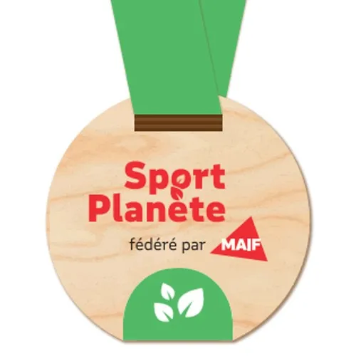 Medaille 'à planter' Sunrise imprimée avec carte