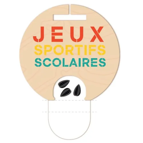 Medaille 'à planter' Sunrise imprimée avec carte