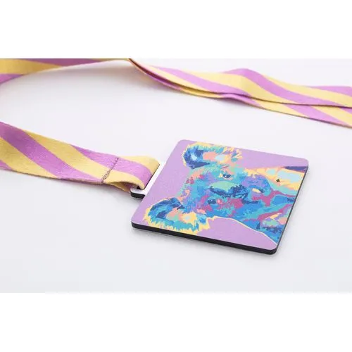 Médaille personnalisée Subdal Shine Square