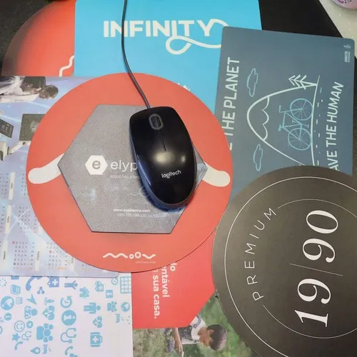 MINI BASE DE SOURIS PP AVEC MOUSSE 15X15CMS PERSONNALISABLE