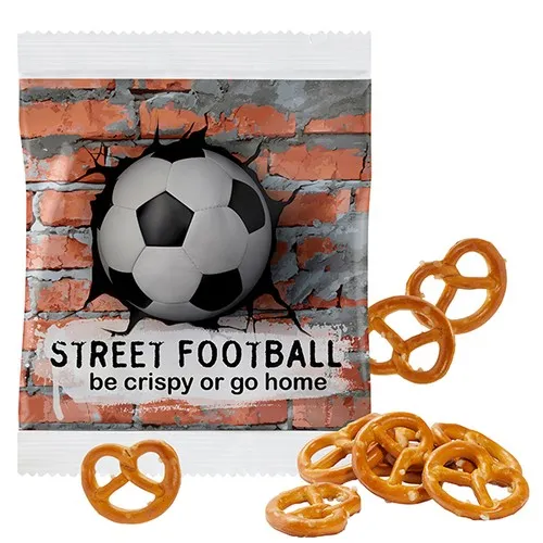 Mini bretzels, sachet compostable