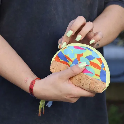 MINI SAC EN POLYESTER ET LIÈGE PERSONNALISABLE