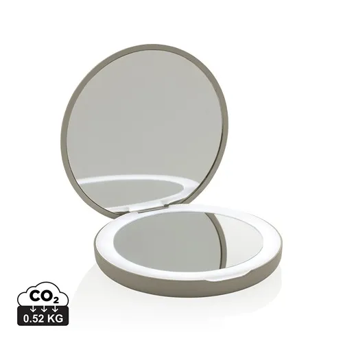 Miroir de maquillage à LED en plastique recyclé RCS Lumora