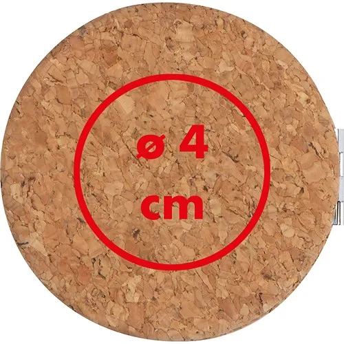 Miroir de poche en liège ORNELLA