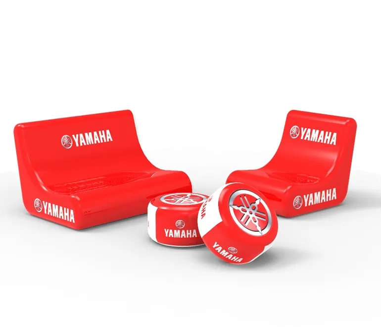 Mobilier gonflable personnalisé pour salons et événements