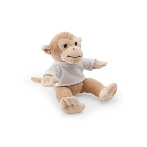 MONKY. Peluche en forme de singe avec t-shirt