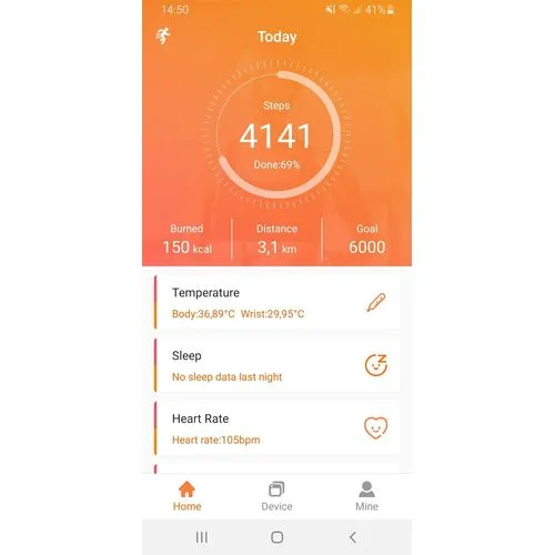 Montre connectée en ABS Dominic