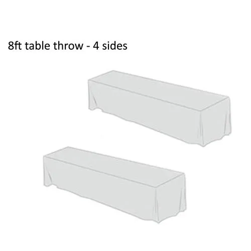 Nappe ajustée à couverture totale - 76x244cm (table de 8 pieds)