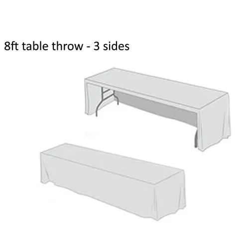 Nappe ajustée à couverture totale - 76x244cm (table de 8 pieds)