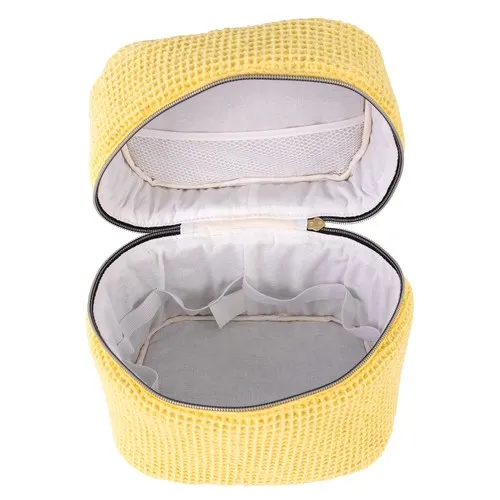 Nécessaire en coton nid d'abeille